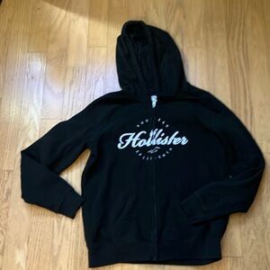 Hollister Black Hoodie, Medium, EUC